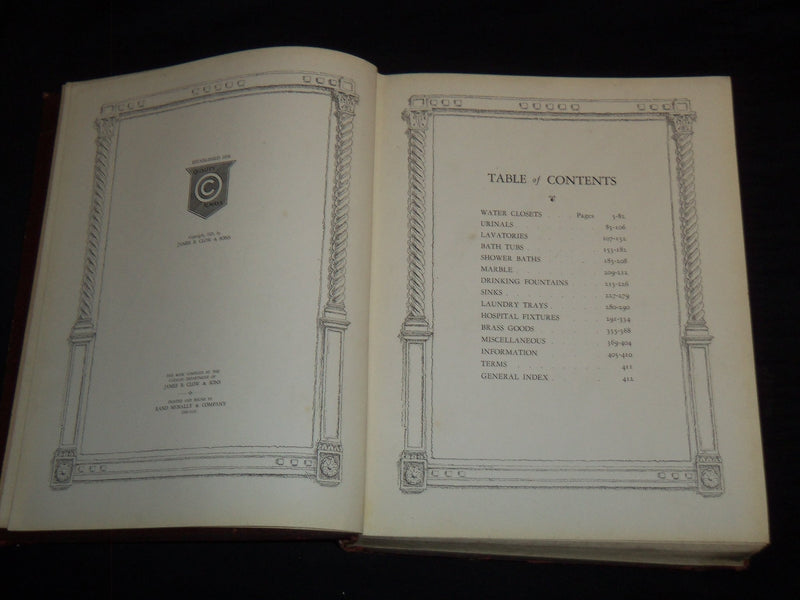 1929 CLOW PLUMBING FIXTURES CATALOG NO. 50 - GENERAL EDITION - KD 3911A
