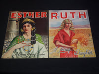 1939 ESTHER & RUTH STORY SOFTCOVER BOOKS LOT OF 2 - J 9277
