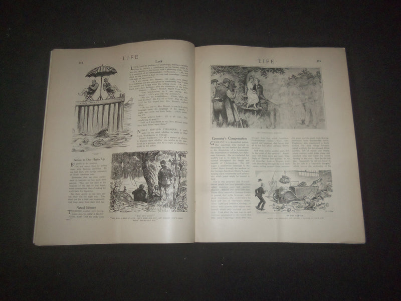 1919 AUGUST 21 LIFE MAGAZINE - NERVOUS PROSTRATION - L 769O