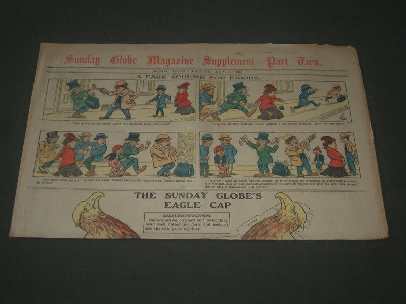 1905 JULY 2 SUNDAY BOSTON GLOBE SUPPLEMENT PART 2 - COLOR COMICS - NP 2778