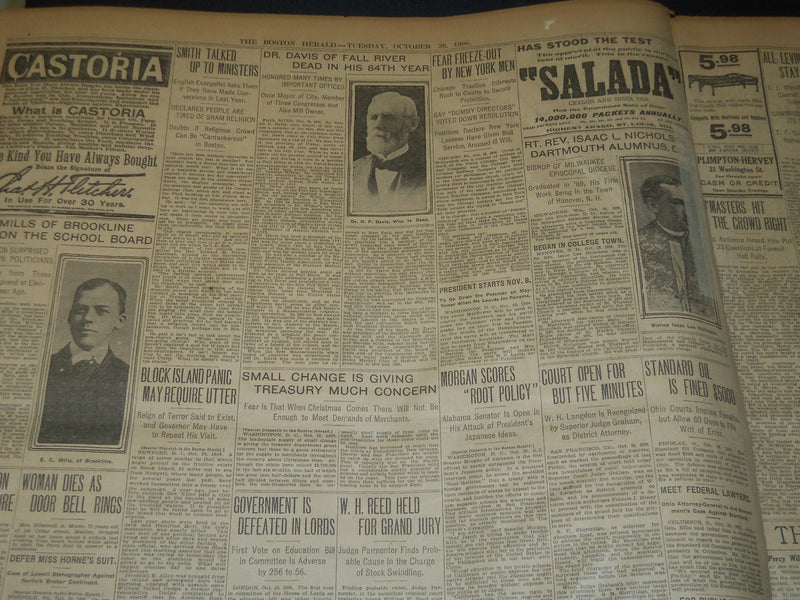 1906 OCTOBER 30 THE BOSTON HERALD - MRS. EDDY RECOGNIZED ON CONCORD - BH 91