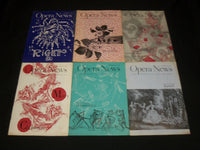1951 OPERA NEWS MAGAZINE LOT OF 19 DIFFERENT ISSUES - O 2805H