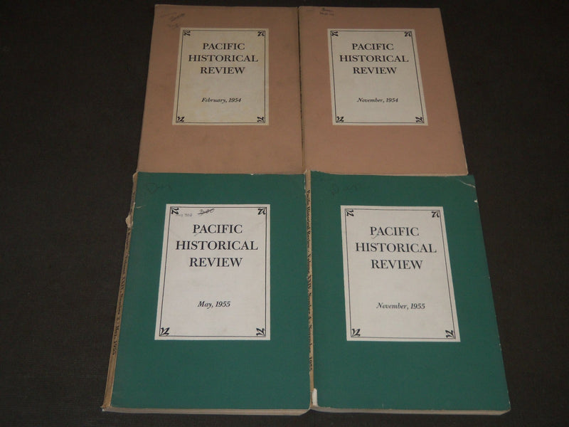 1954-1955 PACIFIC HISTORICAL REVIEW MAGAZINE LOT OF 4 - O 1662J