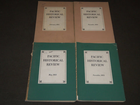 1954-1955 PACIFIC HISTORICAL REVIEW MAGAZINE LOT OF 4 - O 1662J