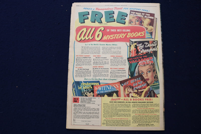 1950 JAN 22 SUNDAY NEWS PICTURE NEWSPAPER - MARIE MCDONALD - ISRAEL - E 22757