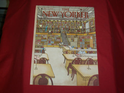 1984 JANUARY 9 NEW YORKER MAGAZINE FRONT COVER ONLY - GREAT ART FOR FRAMING