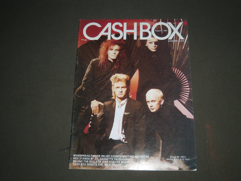 1985 AUGUST 3 CASHBOX MAGAZINE - DEAD OR ALIVE COVER - SP 3508
