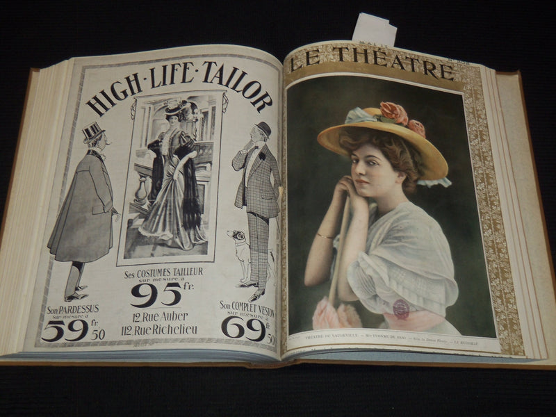 1907 JANUARY-JUNE LE THEATRE MAGAZINE BOUND VOLUME - 12 ISSUES - KD 2278J