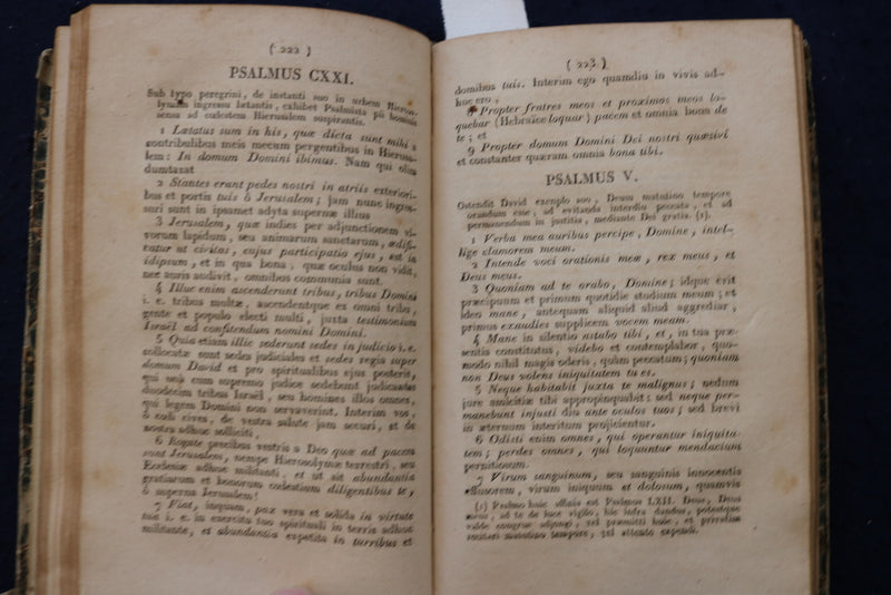 1824 DAVID SEU PSALMI - OPERA ET STUDIO HARDCOVER BOOK - LATIN - KD 9555