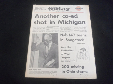1969 JULY 6 CHICAGO AMERICAN TODAY NEWSPAPER - ALDRIN PRESS CONFERENCE - NP 5833
