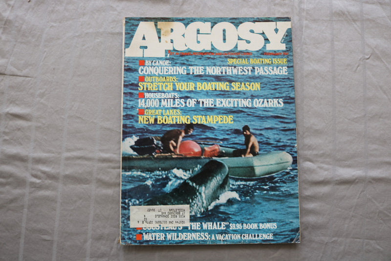 1973 FEBRUARY ARGOSY MAGAZINE - CONQUERING NORTHWEST PASSAGE COVER - SP 6188C