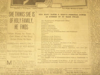 1907 FEBRUARY 3 THE BOSTON HERALD- MARK TWAIN PICTURES MRS. EDDY & DOLLAR- BH 29