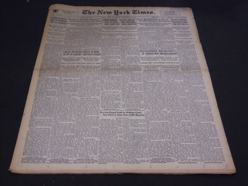 1935 FEB 27 NEW YORK TIMES - MORGAN TO SELL 900 MINIATURES AT AUCTION - NT 4922