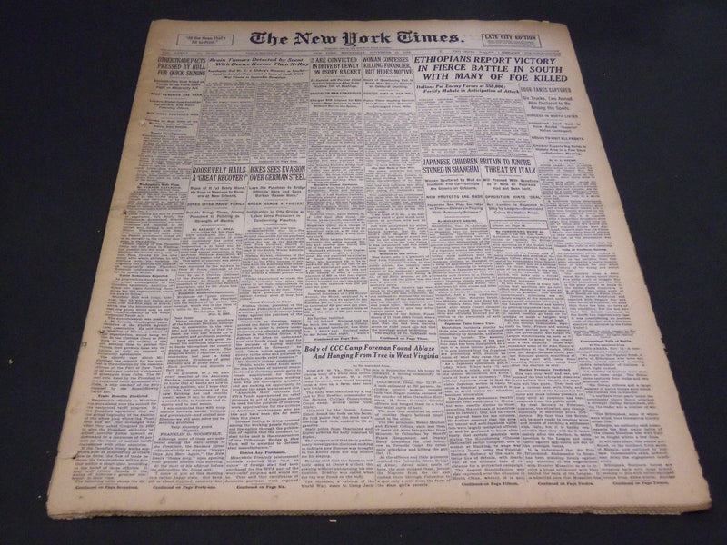 1935 NOVEMBER 13 NEW YORK TIMES - BRAIN TUMORS DETECTED BY SCENT - NT 4864