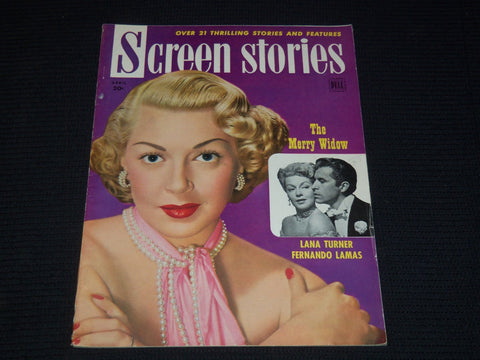 1952 APRIL SCREEN STORIES MAGAZINE - LANA TURNER COVER - E 12467