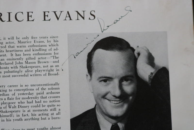 1940'S MAURICE EVANS PRESENTS MACBETH PROGRAM - SIGNED - K 2950