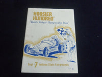 1968 SEP 7 HOOSIER HUNDRED RACING PROGRAM - INDIANA STATE FAIRGROUNDS - SP 3804L