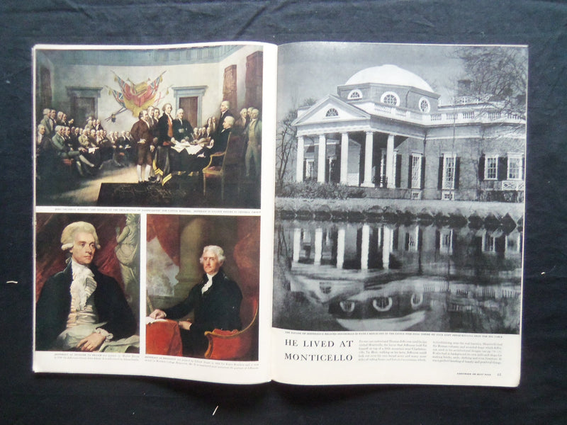 1943 APRIL 12 LIFE MAGAZINE - JEFFERSON MEMORIAL - L 334