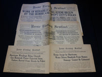 1938 KEENE NEW HAMPSHIRE HURRICANE NEWSPAPERS LOT OF 4 - NP 4252D
