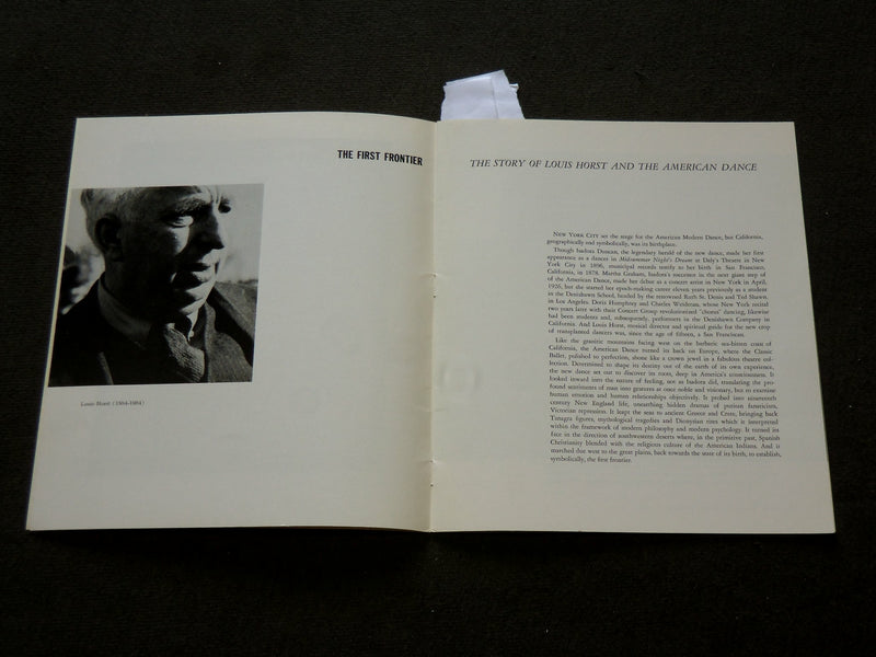 1964 THE FIRST FRONTIER LOUIS HORST BOOK INSCRIBED BY STODELLE TO DUELL - J 6186
