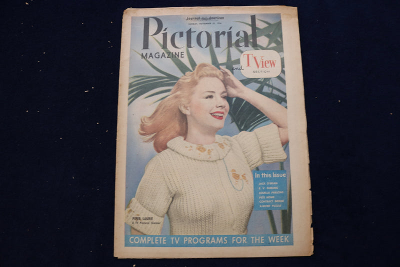 1956 NOVEMBER 25 PICTORIAL REVIEW MAGAZINE - PIPER LAURIE COVER - E 23151