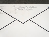 1969 MRS. EVERETT DIRKSEN & MRS. HOWARD BAKER THANK YOU CARD & ENVELOPE - AP 596