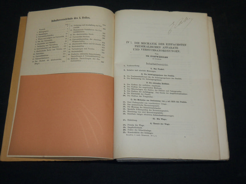 1900'S ENCYKLOPÄDIE DER MATHEMATISCHEN WISSENSCHAFTEN VOLUMES LOT OF 70 - WR 465