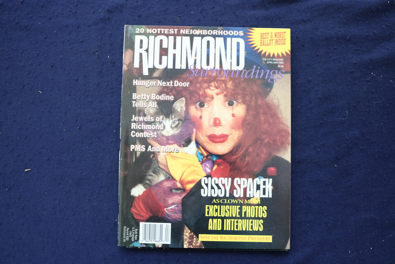 1993 APRIL/MAY RICHMOND MAGAZINE - SISSY SPACEK COVER - E 18655