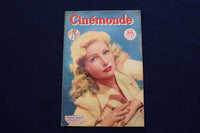 1948 JAN 20 CINEMONDE MAGAZINE - SIMONE RENANT - LINDA DARNELL COVER - E 23941