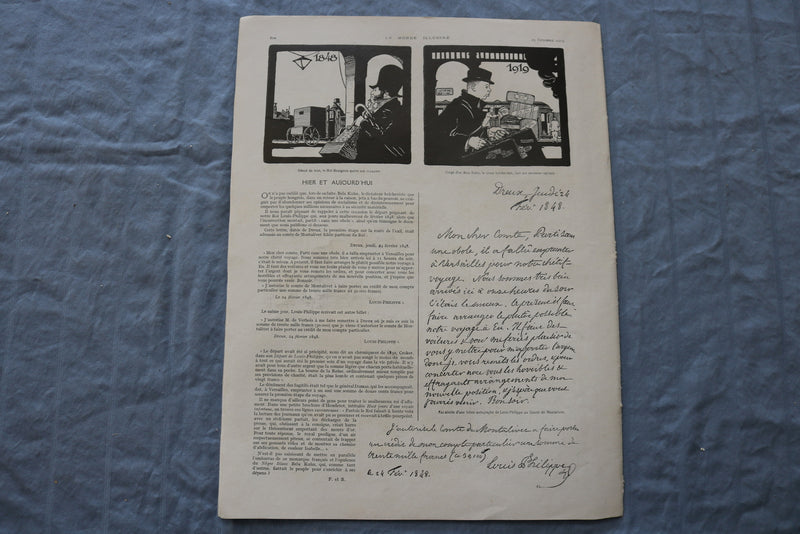 1919 OCT 19 LE MONDE ILLUSTRE MAGAZINE-LE ROI D'ESPAGNE A VERDUN -FRENCH-NP 8439