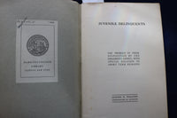 1915 JUVENILE DELINQUENTS SOFTCOVER BOOK BY LEONARD WALLSTEIN - K 862