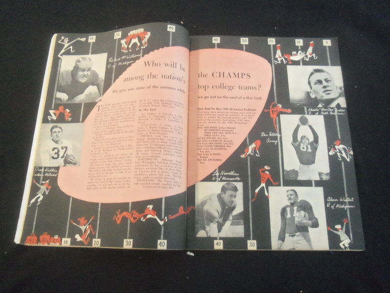 1949 OCTOBER OPEN ROAD MAGAZINE - LEON HART & JIM MARTIN- B 5530I