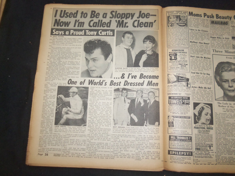 1965 NOV 7 NATIONAL ENQUIRER NEWSPAPER -MENTAL PATIENT FREED, KILLS DAD- NP 7399