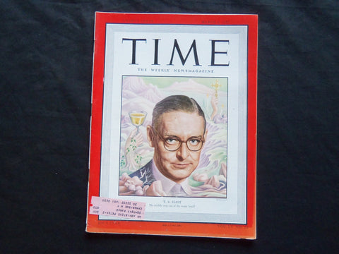 1950 MARCH 6 TIME MAGAZINE - T. S. ELIOT - T 1216