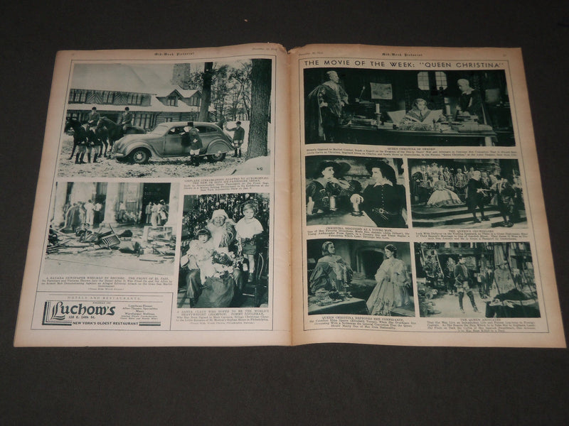 1933 DEC 30 MID-WEEK PICTORIAL MAGAZINE SECTION - MRS. CHARLES LINDBERGH- J 3213