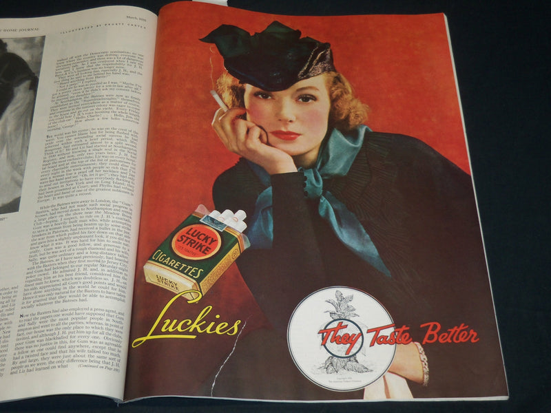 1935 MARCH LADIES HOME JOURNAL MAGAZINE - BEAUTIFUL FRONT COVER - ST 529V