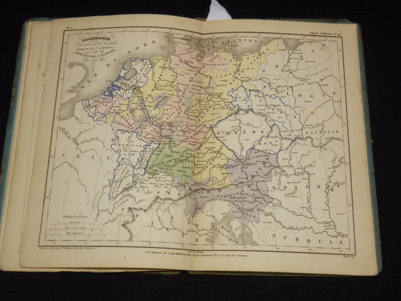 1842 PETIT ATLAS DE GEOGRAPHIE DU MOYEN AGE FRENCH ATLAS - GREAT MAPS - KD 7973