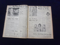 1958 JULY 5 BOSTON DAILY RECORD NEWSPAPER - HOLIDAY TOLL SOARS TO 14 - NP 6348