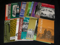 1956 OPERA NEWS MAGAZINE LOT OF 23 DIFFERENT ISSUES - O 2805E