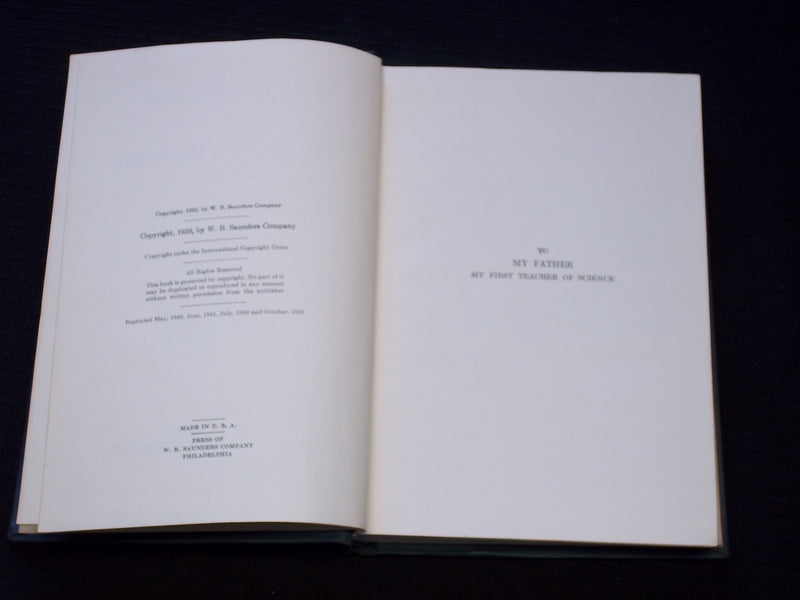 1939 AN INTRUDCTION TO HUMAN ANATOMY HARDCOVER BOOK BY CLYDE MARSHALL - KD 7611