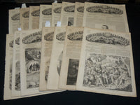 1859 L'UNIVERS ILLUSTRE FRENCH MAGAZINE LOT OF 15 - NICE ILLUSTRATIONS - NP 5342