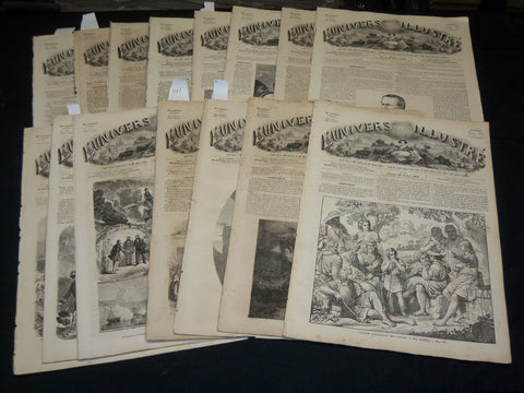 1859 L'UNIVERS ILLUSTRE FRENCH MAGAZINE LOT OF 15 - NICE ILLUSTRATIONS - NP 5342