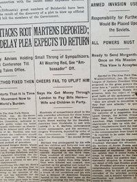 1921 JANUARY 23 NEW YORK TIMES - MARTENS DEPORTED; EXPECTS TO RETURN - NT 8104