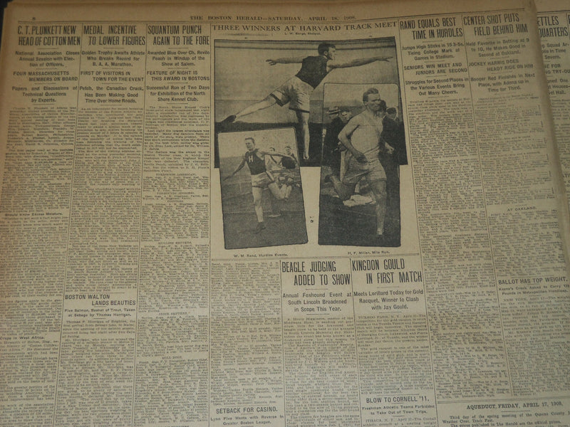 1908 APRIL 18 THE BOSTON HERALD - 12 DEAD IN CHELSEA FIRE - BH 64