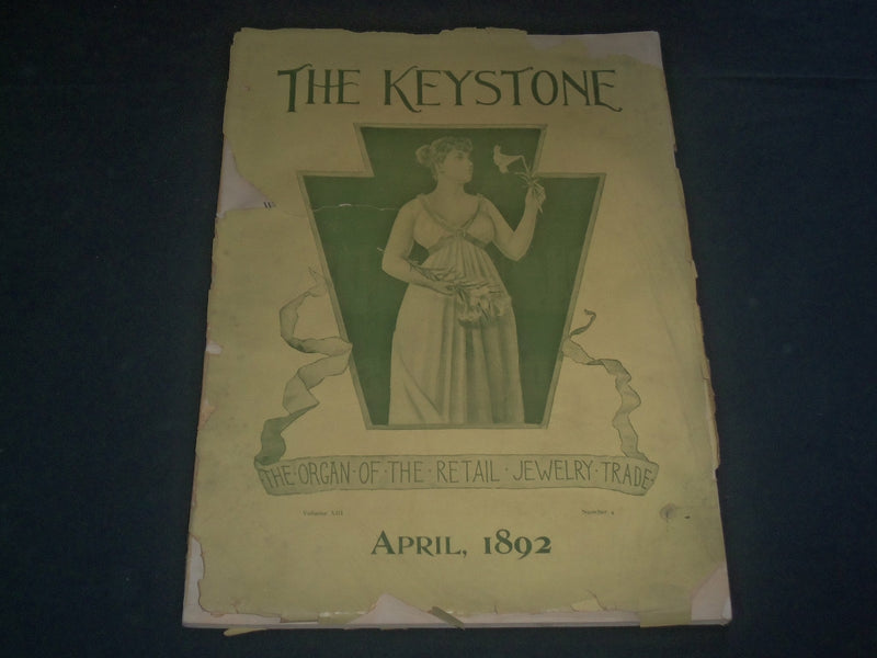 1892 THE KEYSTONE - ORGAN OF THE RETAIL JEWELRY TRADE MAGAZINE - ST 414S