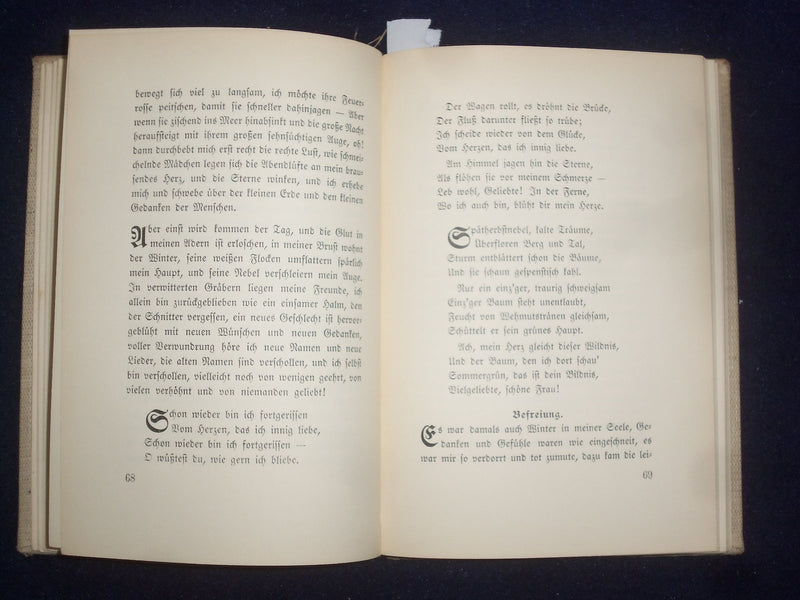 1911 HEINE UND DIE FRAU HARDCOVER BOOK - GERMAN TEXT - KD 8959