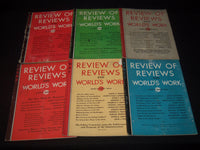 1933-1934 REVIEW OF REVIEWS AND WORLD'S WORK MAGAZINE LOT OF 23 ISSUES - O 3433