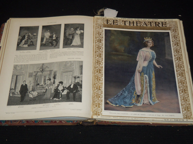 1903 JULY-DECEMBER LE THEATRE MAGAZINE BOUND VOLUME - 12 ISSUES - KD 2657E