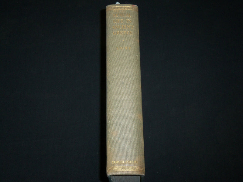 1932 SEXUAL LIFE IN ANCIENT GREECE HARDCOVER BOOK BY HANS LICHT - KD 6420