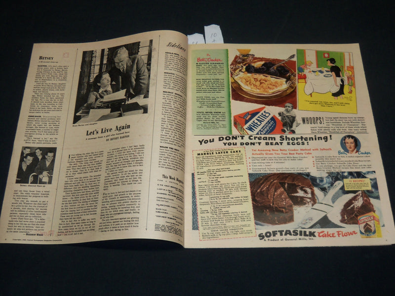 1945 MARCH 11 THIS WEEK MAGAZINE SECTION - J. EDGAR HOOVER COVER - NP 2399H